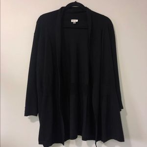 Solid black cardigan